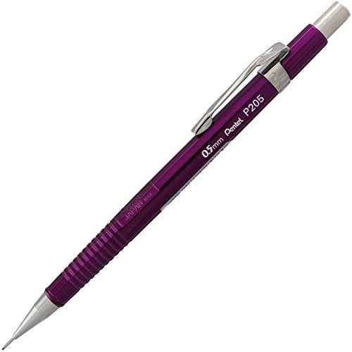 Pentel Sharp Mechanical Pencil, (0.5mm), Metallic Purple Barrel, Box of 12 (P205MV) - Image 3