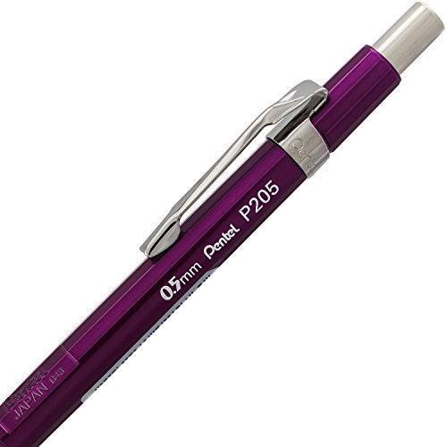Pentel Sharp Mechanical Pencil, (0.5mm), Metallic Purple Barrel, Box of 12 (P205MV) - Image 4
