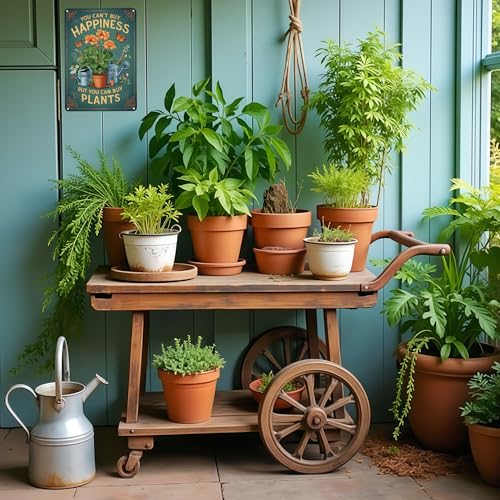 Funnysign Garden Gifts You Can't Buy Happiness But You Can Buy Plants Vintage Tin Sign for Home Garden Patio Yard Decor 8 X 12 Inch(3982) - Image 4