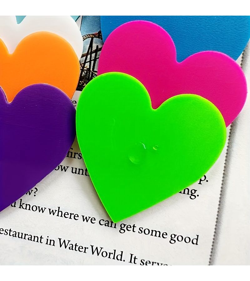 100pcs Transparent Sticky Notes Love Clear Tab Bookmarks Cute Aesthetic Office School Supplies - Image 5