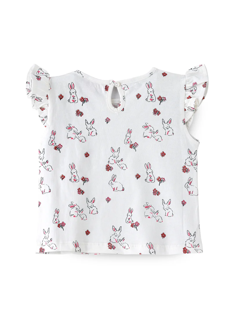 جيلين Sunshine Squad: Girls' Comfy Cotton Tees Playful & Summer Fun