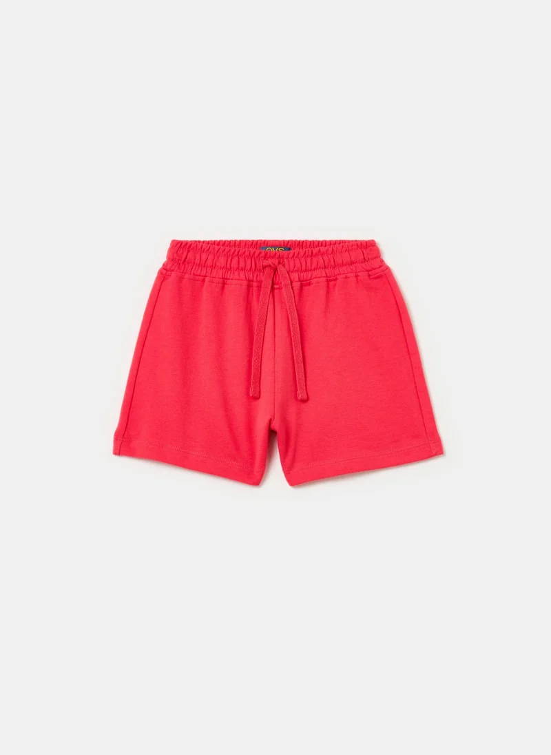 Ovs Fleece Shorts With Drawstring