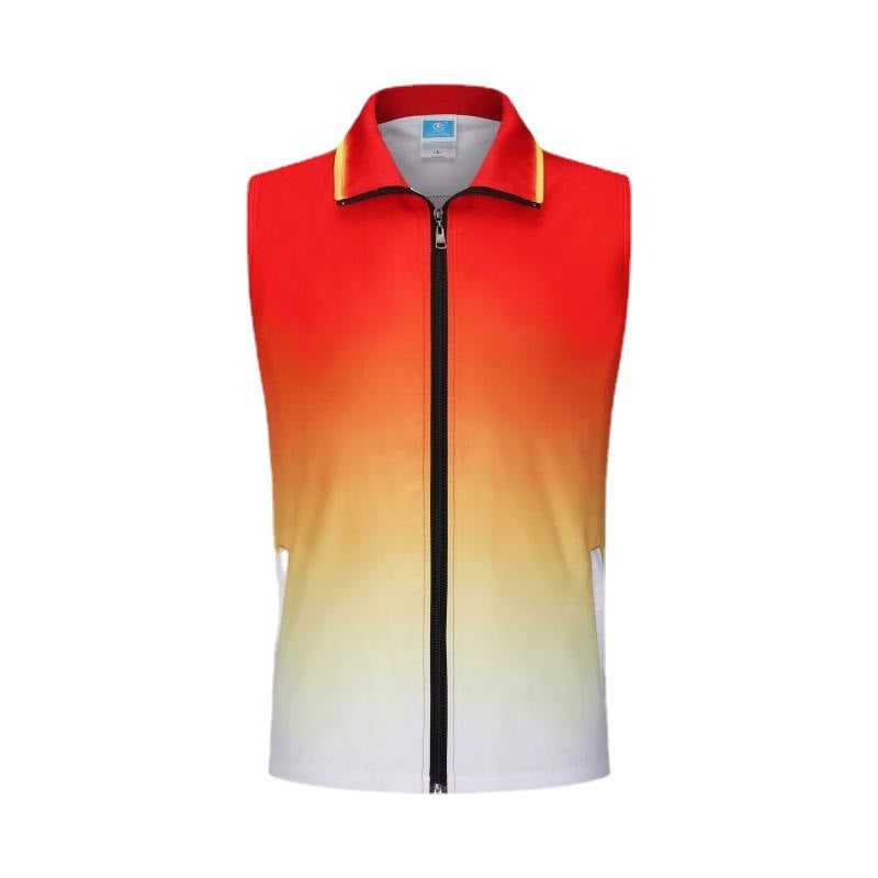 Garbage Sorting Body Printing Gradient Vest Volunteer Street Vest Supermarket Vest Printing Logo - Image 5