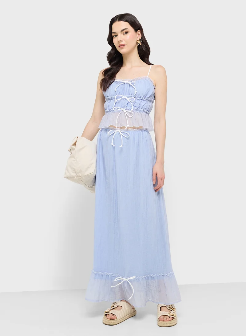 جينجر Tiered Maxi Dress