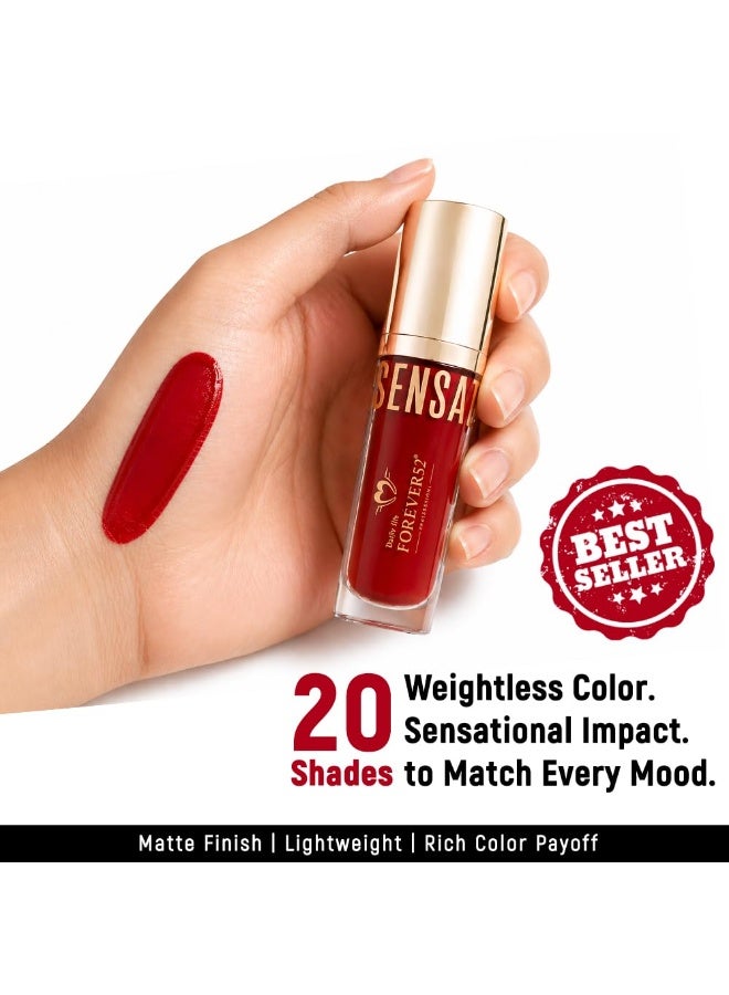 Daily Life Forever52 Sensational Lip (Autumn Spice-22, 6ml) | Long-lasting & Smudge-proof Matte Liquid Lipstick - Image 4