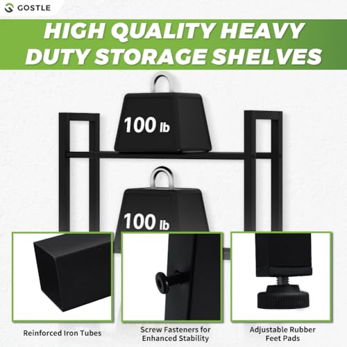 gostle 3D Printer Filament Storage Rack, Heavy-Duty 5-Tier Organizer for 3D Printing Spools, Large Capacity Holder for 3D Printing Rolls - Image 4
