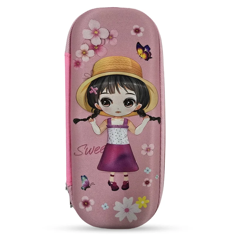 كوكوبي Cocobee Sweet Flora Pencil Case With Internal Mesh Pocket, Sturdy Build, Zipper Closure – Girls, 3+ Years, Multicolor