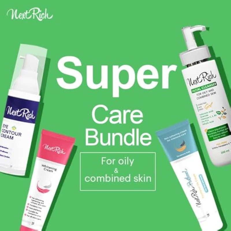 Next Rich Facial Cleanser Gel 200ml – For Oily & Combination Skin – Oil Control & Acne Care |Free parabens & sulfates and soap - Image 4