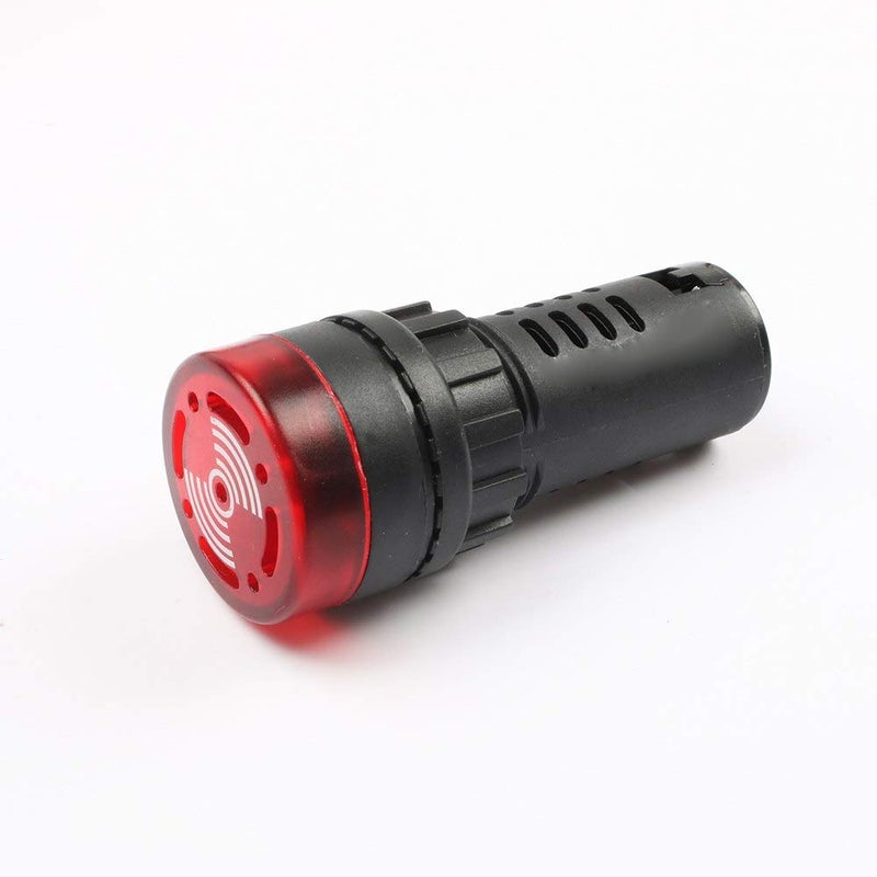 CentIoT - AD16-22SM - LED Active Buzzer Beep Alarm - Flash Signal Indicator Light - AC DC 22mm (24V, Red) - Image 3
