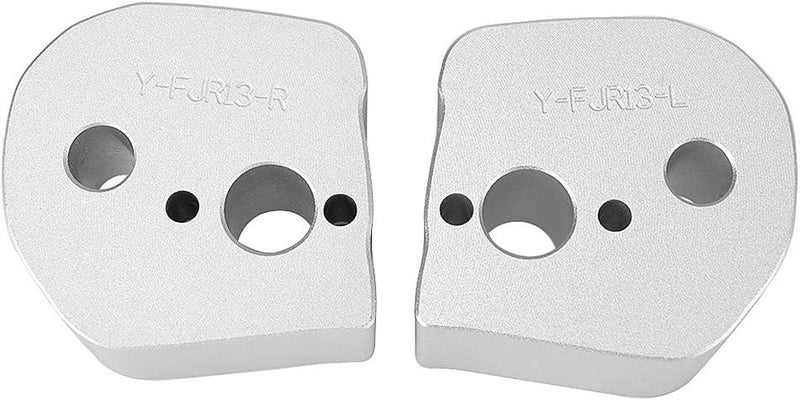 DEMULAX Silver Handlebar Riser Clamp for Yamaha FJR1300 - Image 5