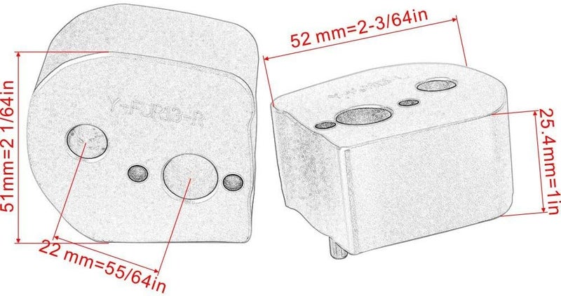 DEMULAX Silver Handlebar Riser Clamp for Yamaha FJR1300 - Image 2
