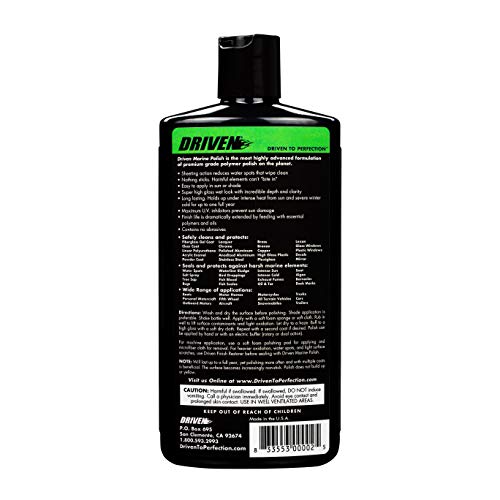 DRIVEN Marine Polish & Sealant for Super High Gloss Wet Look, Protection from Water Spots & Contaminants - Polymer Polish Against Intense Heat from Sun, Exhaust Stain & More - for Boats, RVs, More - Image 2