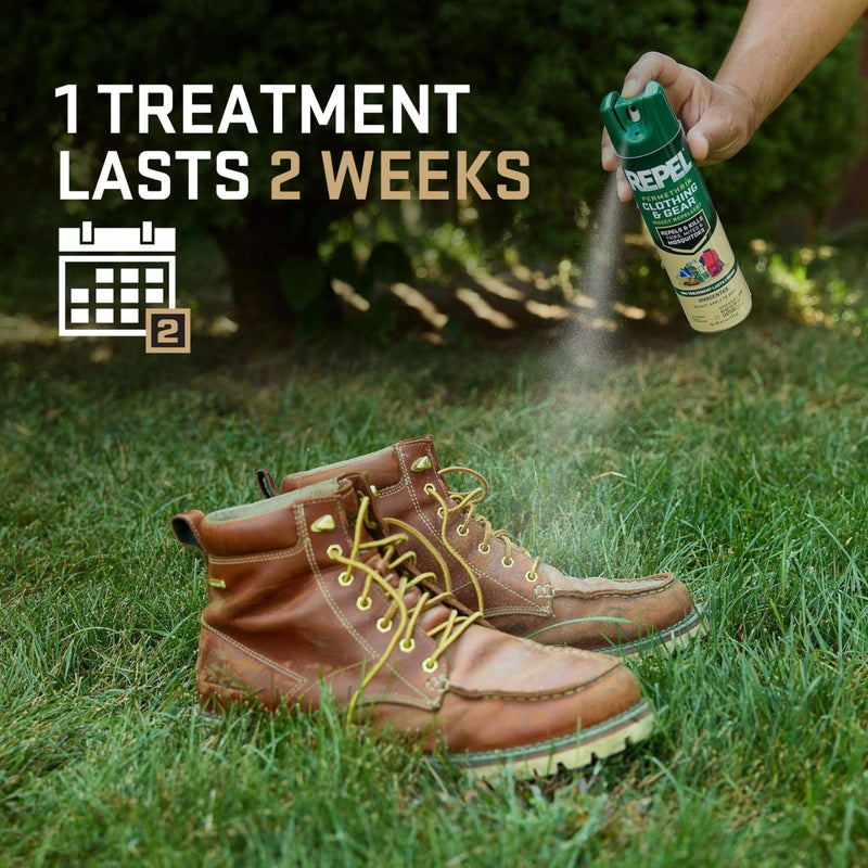 Repel Permethrin Clothing & Gear Insect Repellent, Use on Outdoor Gear, Tents and Sleeping Bags, Repels Mosquitoes, Ticks, Mites, (Aerosol Spray), 6.5 Fl Oz (Pack of 6) - Image 3