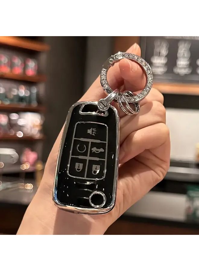 غطاء مفتاح TPU أرجواني لسيارات شيفروليه إكوينوكس، كروز، كامارو، ماليبو، إمبالا، سونيك - Image 5