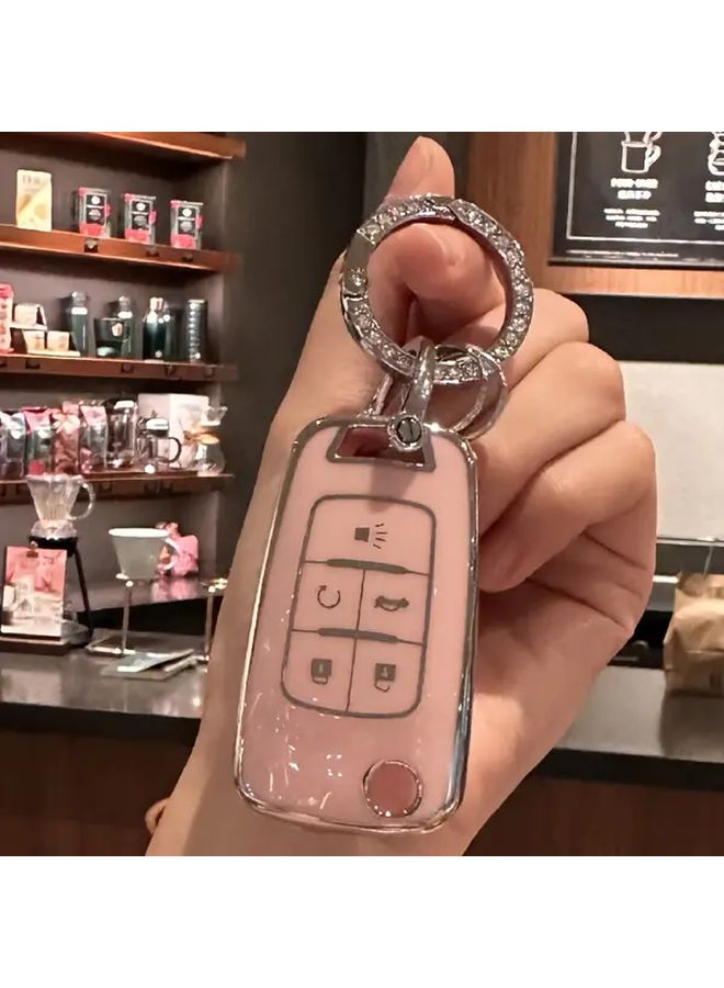 غطاء مفتاح TPU أرجواني لسيارات شيفروليه إكوينوكس، كروز، كامارو، ماليبو، إمبالا، سونيك - Image 1