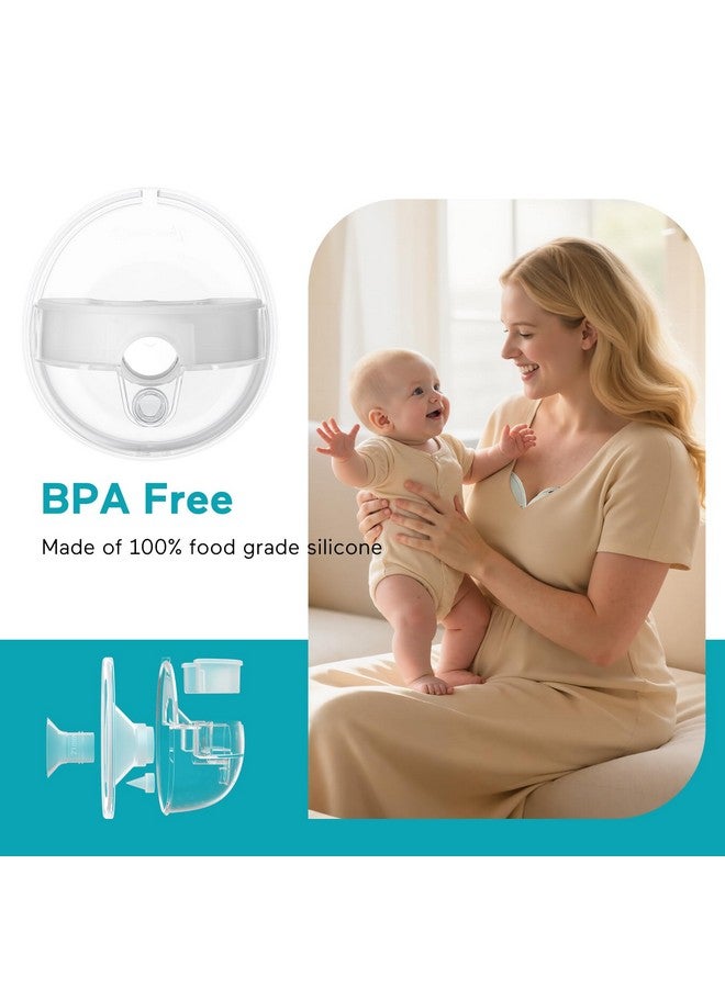 Paruu P16 Replacement Full Set Collector Cup, Only Compatible with P16 Wearable Breast Pump (150ml, 24mm Flange), Original Accessories - Image 2