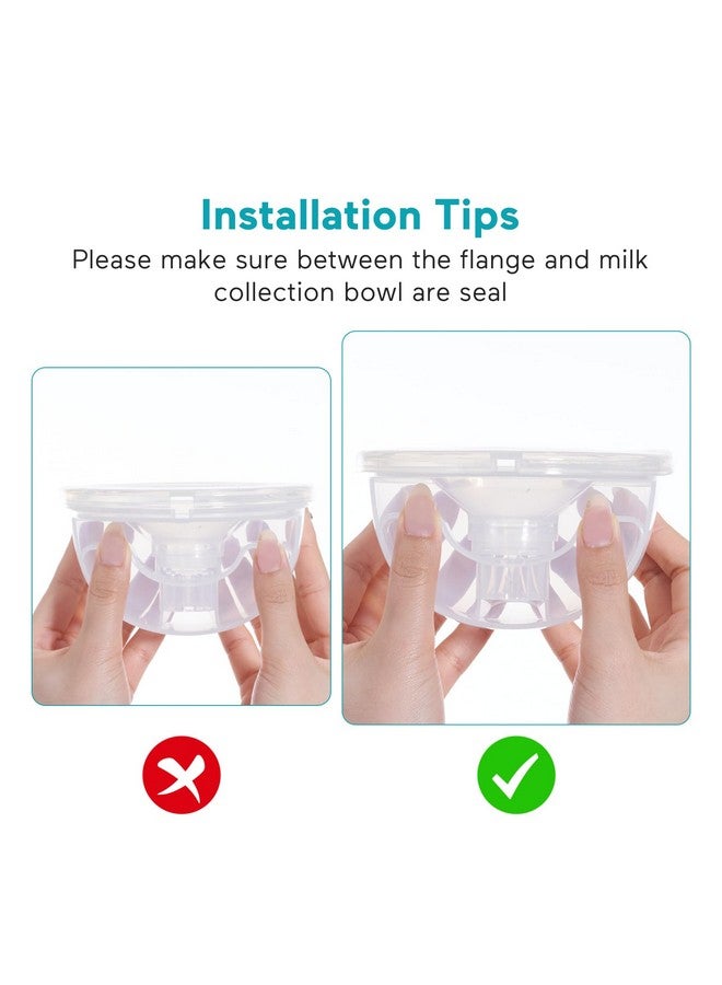 Paruu P16 Replacement Full Set Collector Cup, Only Compatible with P16 Wearable Breast Pump (150ml, 24mm Flange), Original Accessories - Image 5