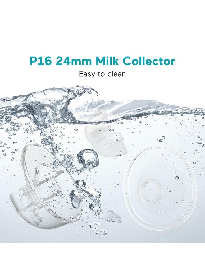 Paruu P16 Replacement Full Set Collector Cup, Only Compatible with P16 Wearable Breast Pump (150ml, 24mm Flange), Original Accessories - Image 3