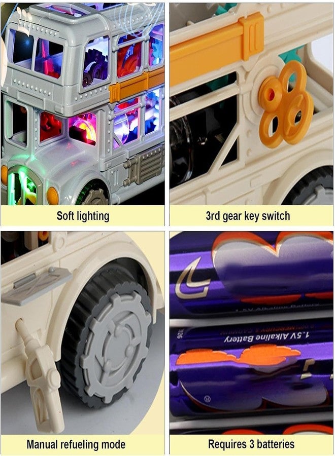 EUPHORIA Rk Toys City Bus Toy for Kids - Simulation Steering Wheel Musical School Bus Toy with Lights and Sound - Simulation Steering Wheel Musical School Bus for Girls, Child, Kids - Image 3