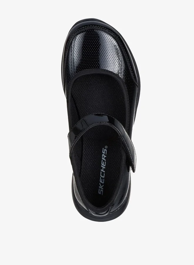 SKECHERS Girls Textured Mary Jane Shoes With Hook And Loop Closure - Microstrides