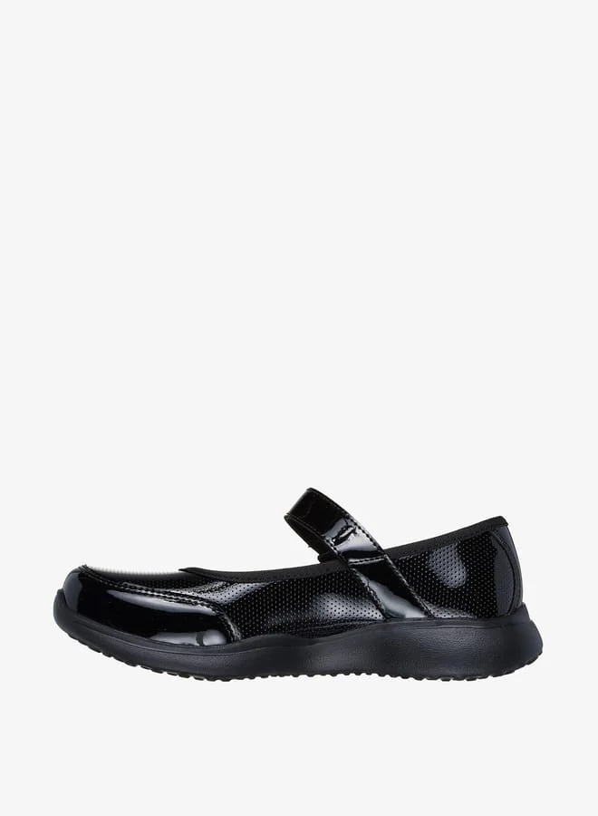 SKECHERS Girls Textured Mary Jane Shoes With Hook And Loop Closure - Microstrides