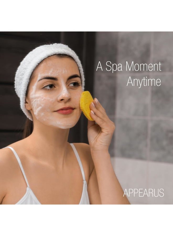 Appearus Face Sponge - Compressed Natural Cellulose Facial Sponges | Made in USA | Cosmetic Spa Sponges for Facial Cleansing and Exfoliating (25 Count) (Natural) - Image 2