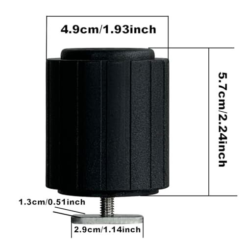 HiUmi 2 Pack Fishing Rod Holder with Track Mount Universal T-Shaped Screw Mounted on Rail for Kayak, Canoe, Fishing Boat (2Pack Rod Holders) - Image 5