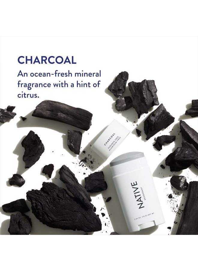native Deodorant | Natural Deodorant for Women and Men, Aluminum Free with Baking Soda, Probiotics, Coconut Oil and Shea Butter | Charcoal - Image 4