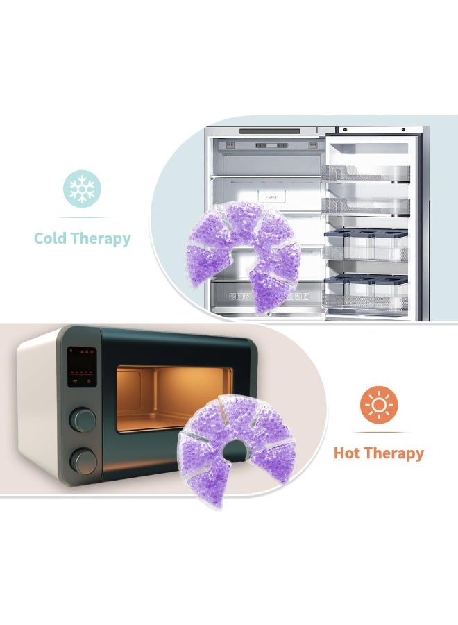 CONBELLA Hot Cold Gel Bead Breast Therapy Pack,Breast Ice Packs for Breastfeeding,Relief for Breastfeeding,Nursing Pain, Mastitis,Engorgement,Plugged Ducts, Boost Milk Let-Down & Production (Purple) - Image 3