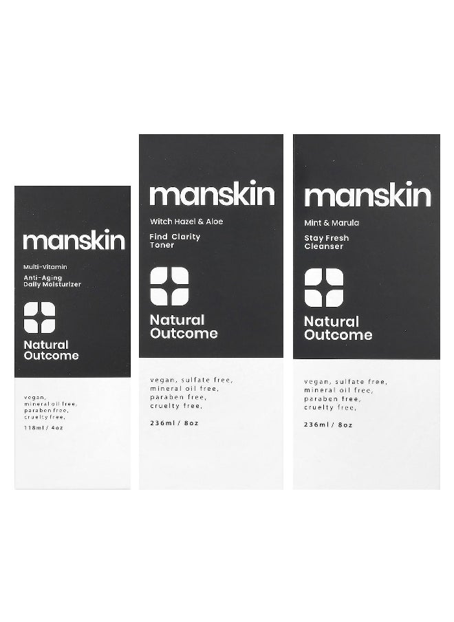 natural outcome Natural Outcome, Man Skin, Everyday Face Kit, 3 Piece Kit  - Image 2
