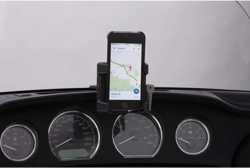 Ciro 50217 Smartphone/GPS Holder with Charger for 2014-2016 Harley-Davidson FLHT/FLHX Touring Models - Image 3