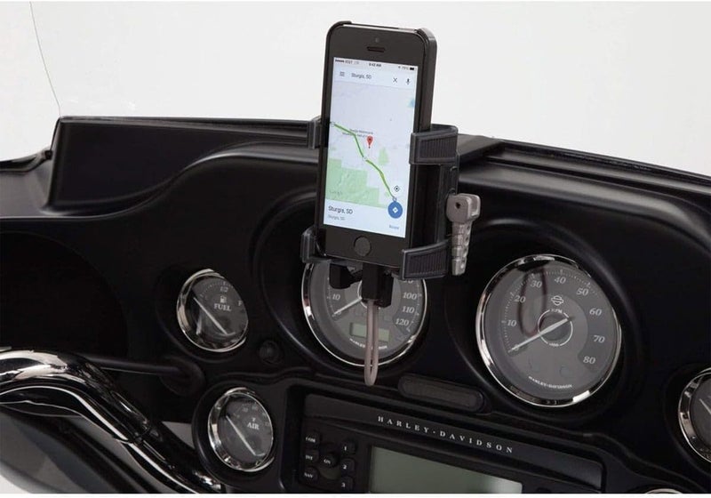 Ciro 50217 Smartphone/GPS Holder with Charger for 2014-2016 Harley-Davidson FLHT/FLHX Touring Models - Image 2