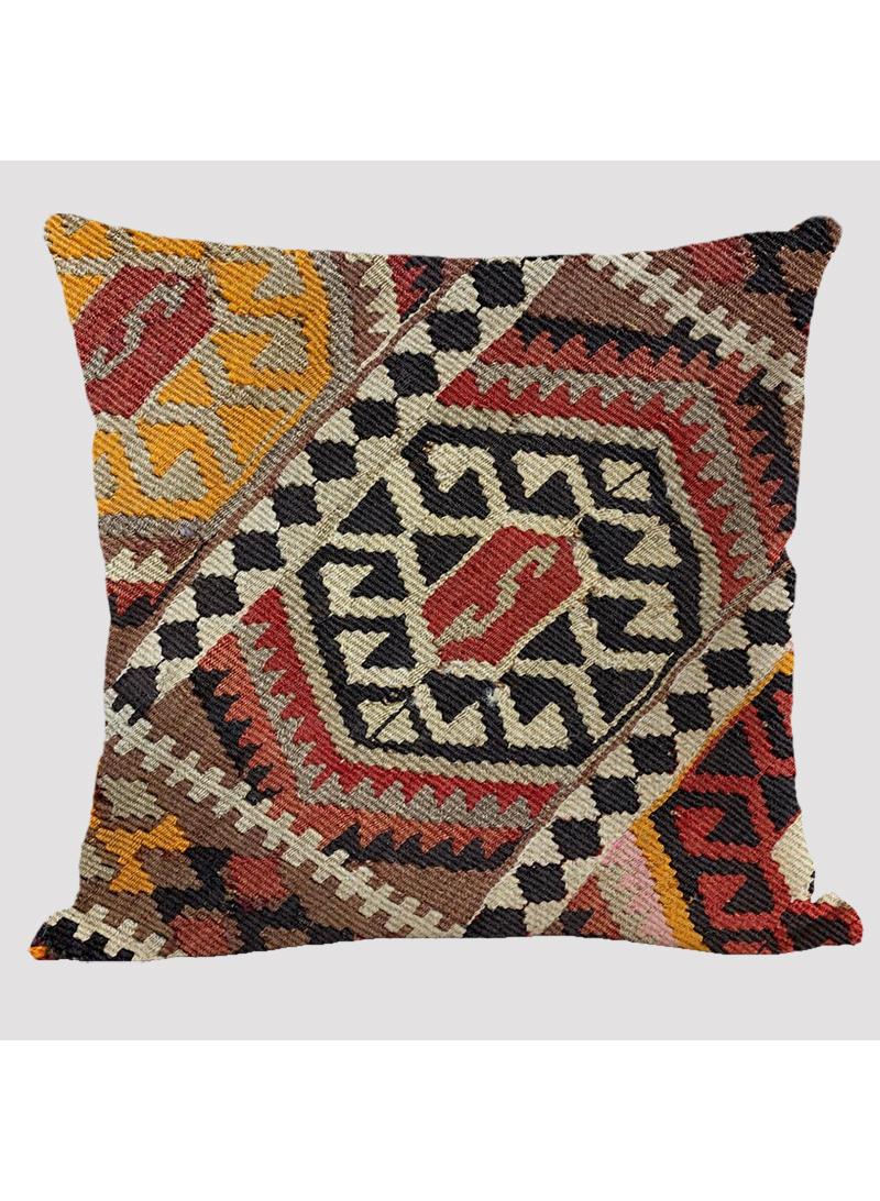 4 قطعة البوهيمي وسادة القضية الوطنية الكتان القضية متعددة الألوان 45x45cm بدون وسادة - Image 2