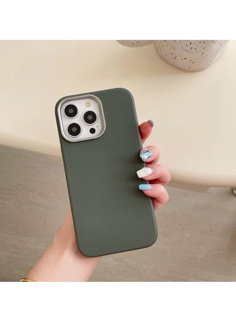 ICARLUS Luxury Metal Lens Frame Case for iPhone 16 Pro Max Magsafe Wireless Charger Magnetic Shockproof Cover Green  - Image 5