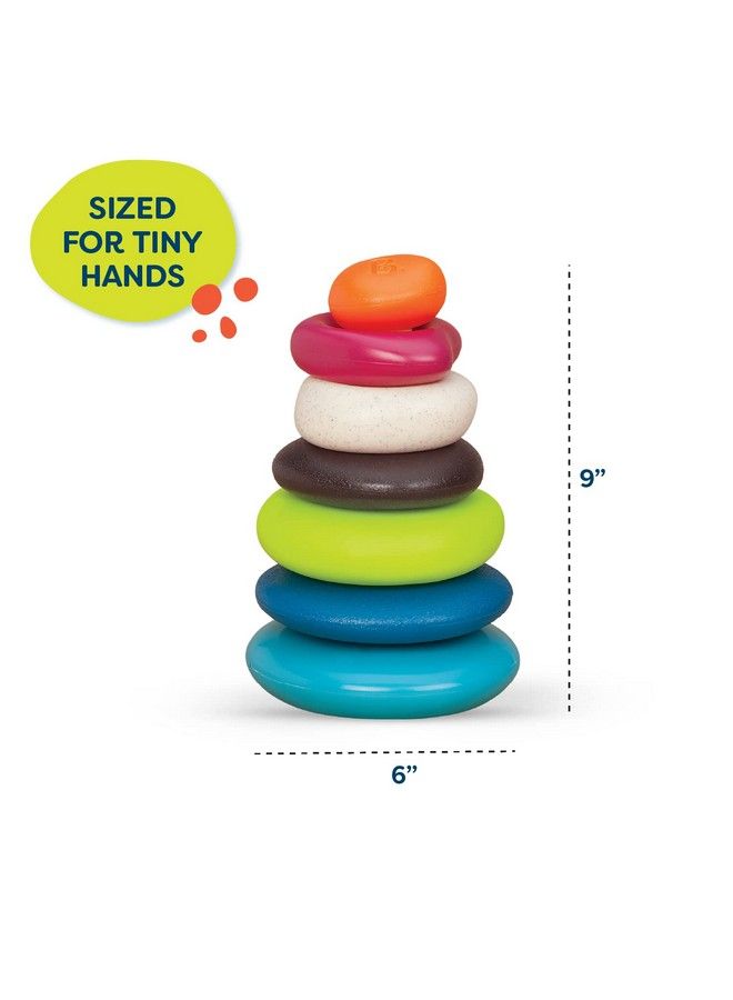 B. Toys By Battat B. Toys Stacking Rings Textured Ring Stacker For Babies Baby Toys 100% Non Toxic Early Development Toys - Image 4