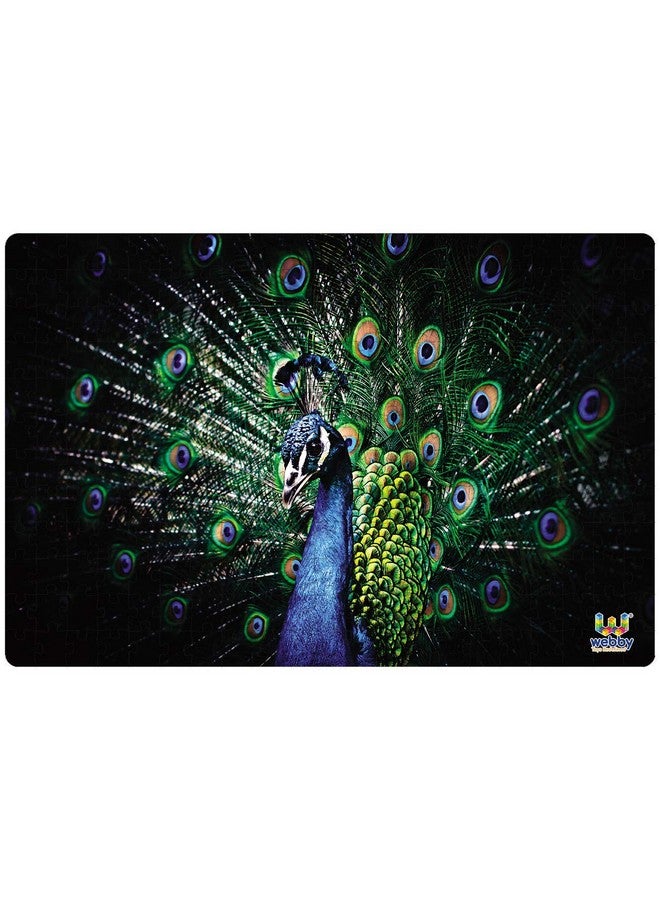 Webby Kid Beautiful Peacock Wooden Jigsaw Puzzle, 252 Pieces - Image 2
