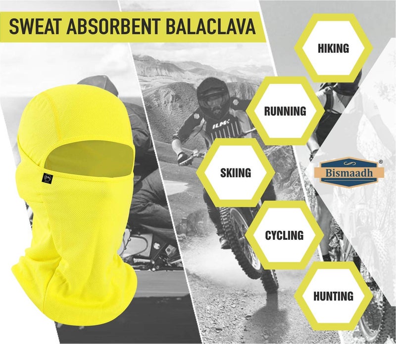 BISMAADH Face Mask Pro for Bikers, Riding, Cycling, Running & Hiking Protects from UV Rays, Wind, Sun, Dust 4 Way Stretch - Face Protection Balaclavas for Men & Women - Image 5