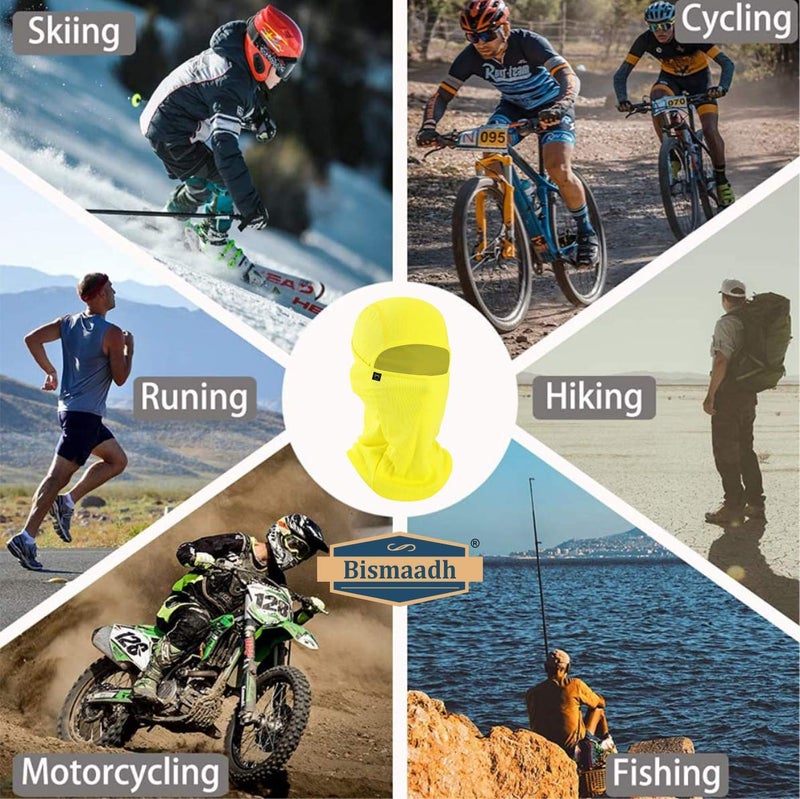 BISMAADH Face Mask Pro for Bikers, Riding, Cycling, Running & Hiking Protects from UV Rays, Wind, Sun, Dust 4 Way Stretch - Face Protection Balaclavas for Men & Women - Image 4