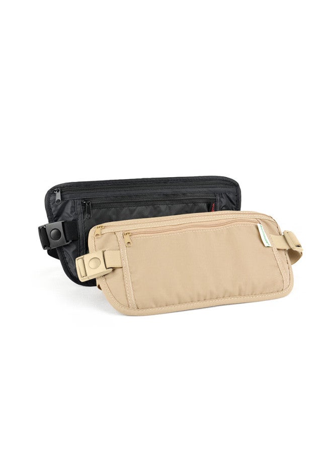 Wellhouse Wellhouse Waist Pack, Unisex Travel Anti-theft Document Holder, Portable Bill And Phone Organizer, Black S Size - Image 4