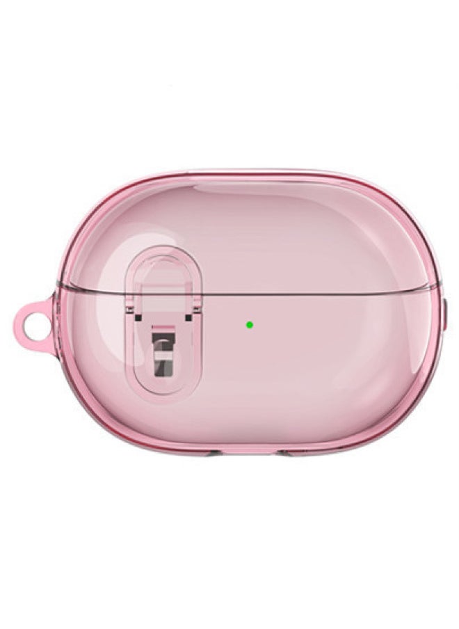 Generic - For HuaweiFreebuds Pro3 Bluetooth Headset Pro4 Transparent Soft Case With Switch Anti-drop Protective Cover-Color:Transparent Powder-Model:For HuaweiFreebuds Pro3 - Image 1
