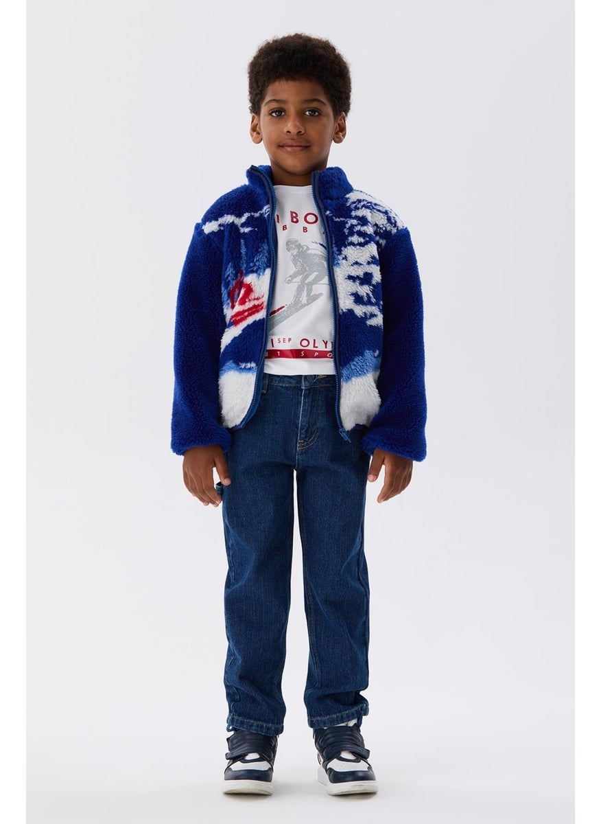 Nebbati Bg Store Boy's Saxe Jacket  - Image 1