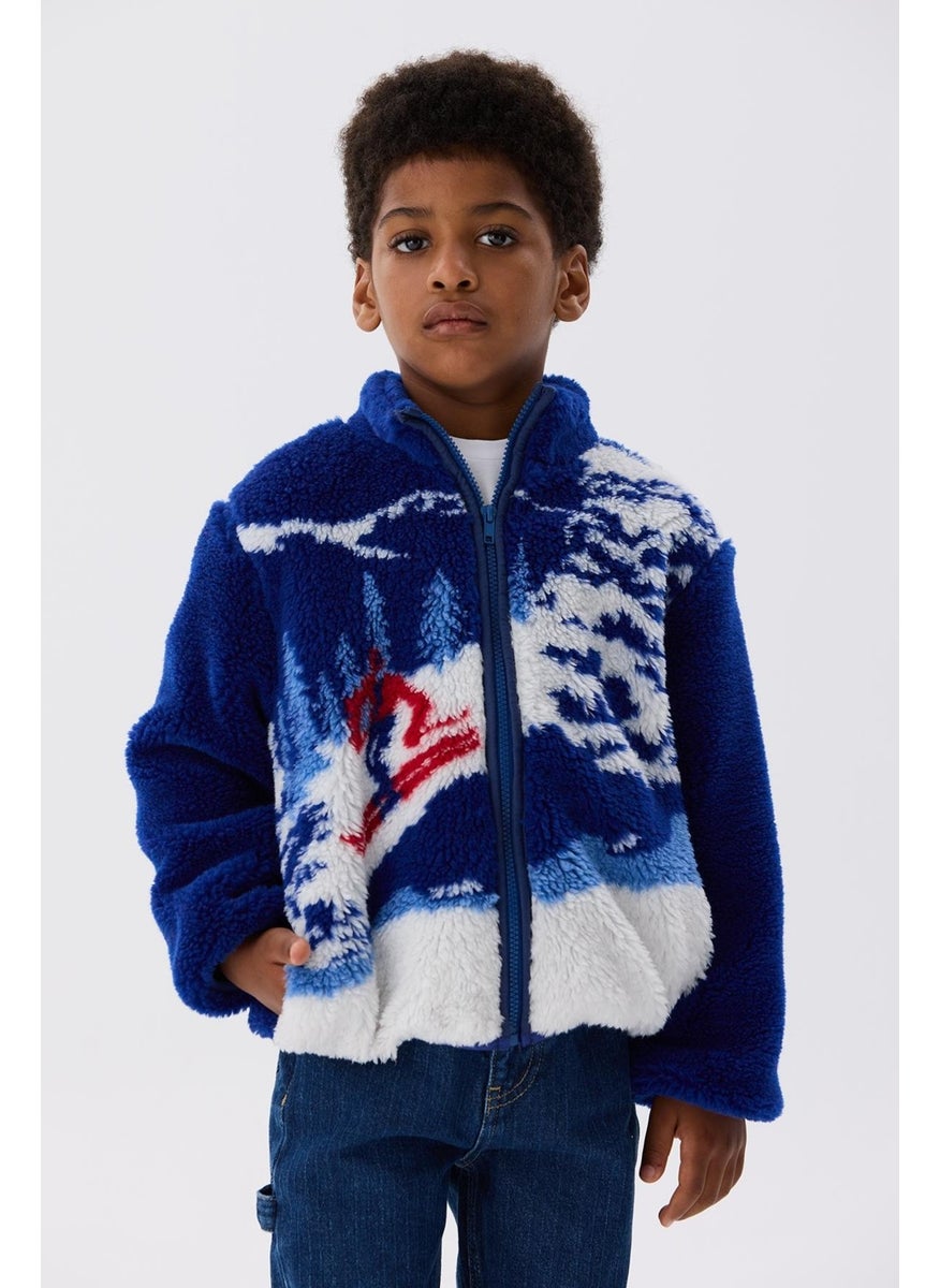Nebbati Bg Store Boy's Saxe Jacket  - Image 2