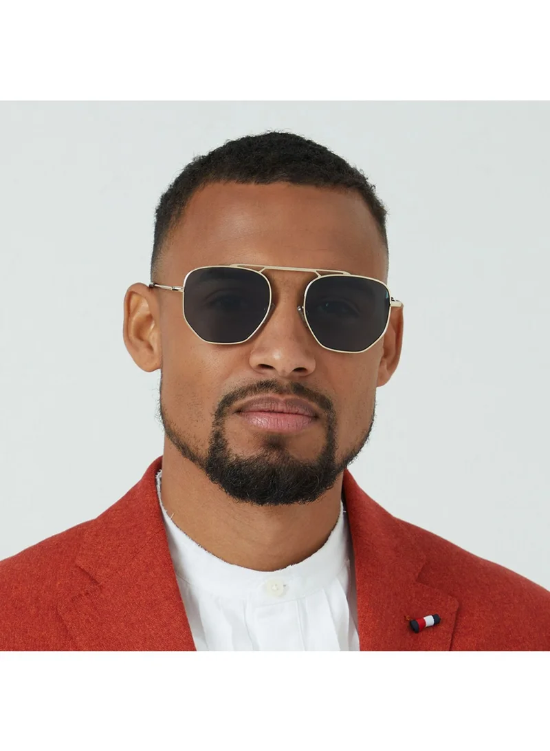 Blackout BlackOut by eyewa THEO Unisex Sunglasses, Japanese Gold/Green
