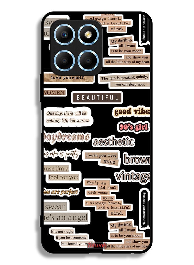 Tolwak Honor X8 5G Protective Case Cover Beautiful Quotes Stickers - Image 2