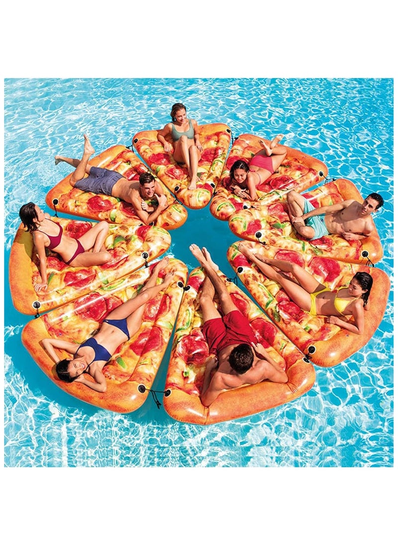INTEX - 58752EU-Inflatable Floating Pool Pizza Slice Mat 1.75mx1.45m/69"x57" - Image 1
