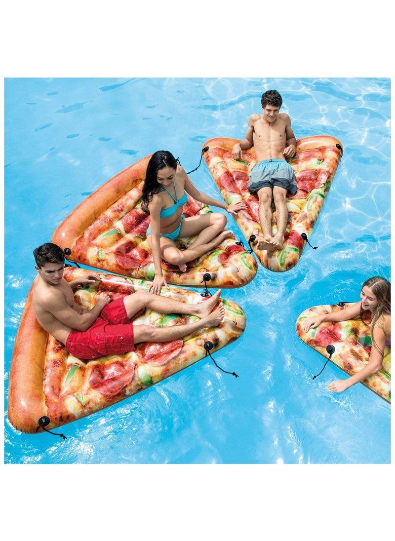 INTEX - 58752EU-Inflatable Floating Pool Pizza Slice Mat 1.75mx1.45m/69"x57" - Image 1