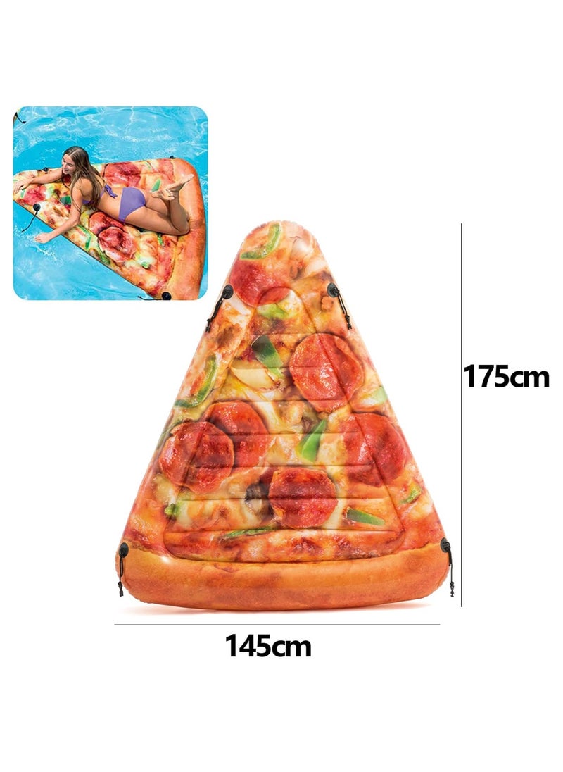INTEX - 58752EU-Inflatable Floating Pool Pizza Slice Mat 1.75mx1.45m/69"x57" - Image 1