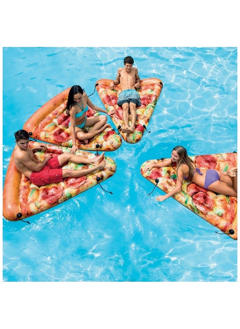INTEX - 58752EU-Inflatable Floating Pool Pizza Slice Mat 1.75mx1.45m/69"x57" - Image 1