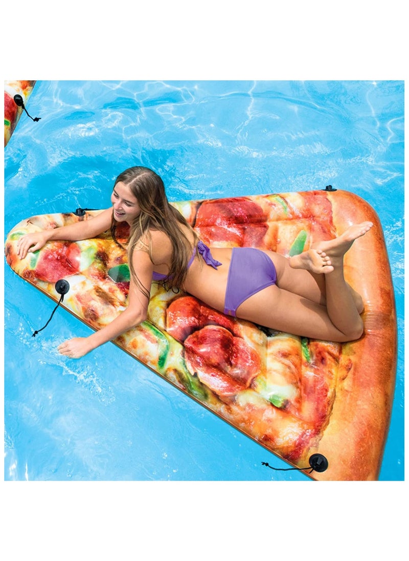 INTEX - 58752EU-Inflatable Floating Pool Pizza Slice Mat 1.75mx1.45m/69"x57" - Image 1