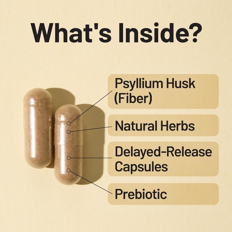 NatureWise Total Colon Care Fiber Cleanse with Herbal Laxatives, Prebiotics, & Digestive Enzymes for Healthy Elimination, Safe Digestion & Weight, Detox, & Gut Health [1 Month Supply - 60 Count] - Image 5